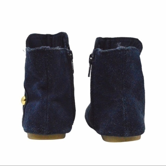 Girls Blue Suede‎ GAP Button Boots, Size 8 - Picture 3 of 10